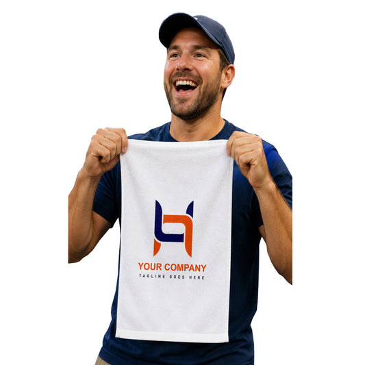 Custom Promotional Towel | 11x18 Sports Rally | Personalized Event Giveaway