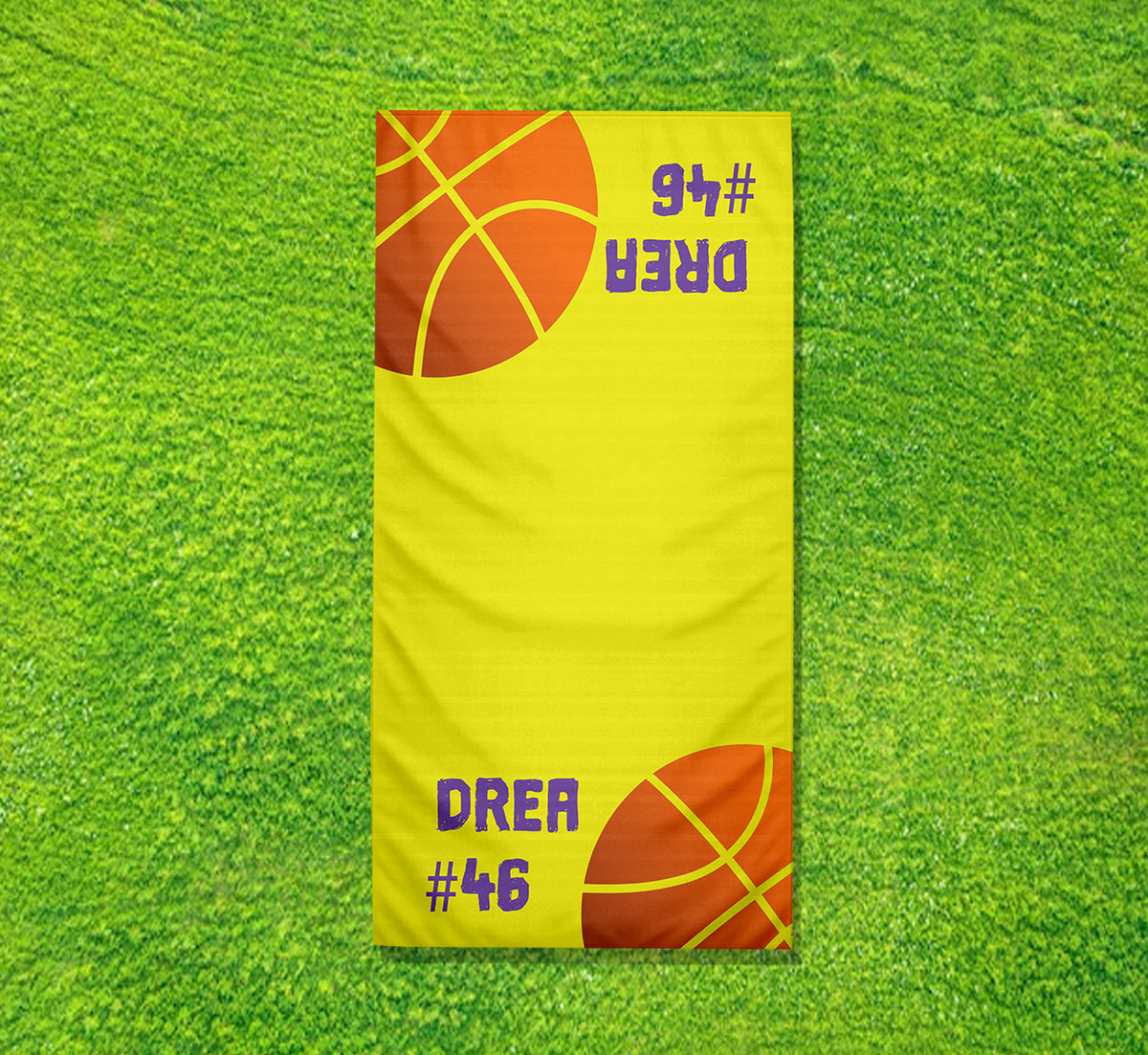 Personalized Basketball Player Cooling Sports Towel | Name and Number