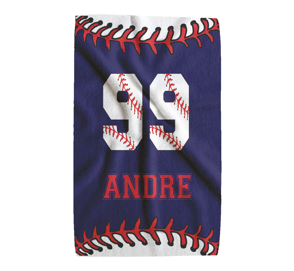 Personalized Baseball Sports Towel | Custom Name & Number