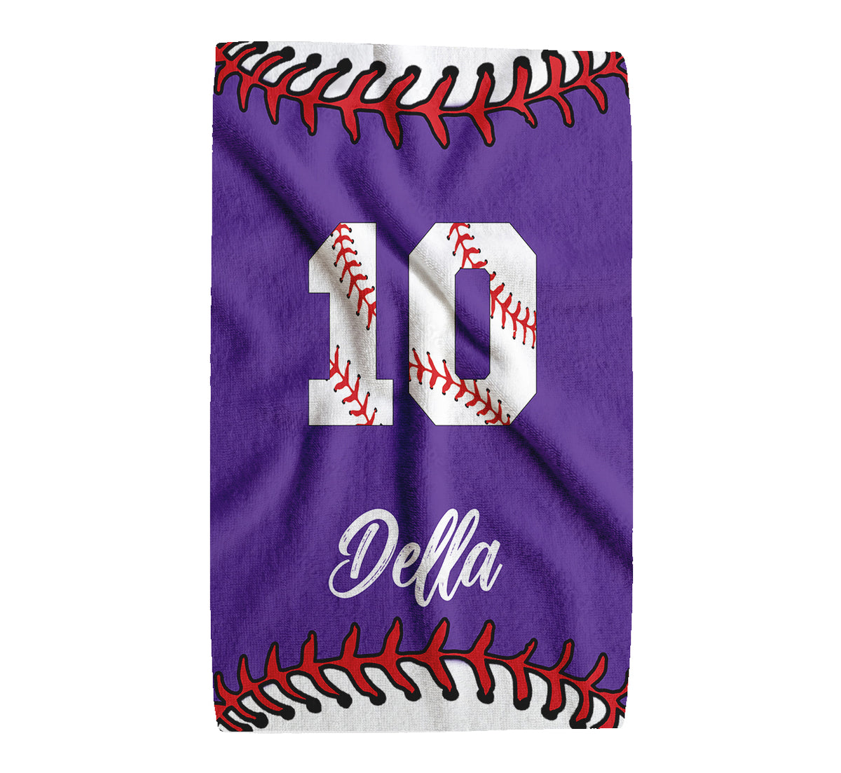 Personalized Baseball Sports Towel | Custom Name & Number