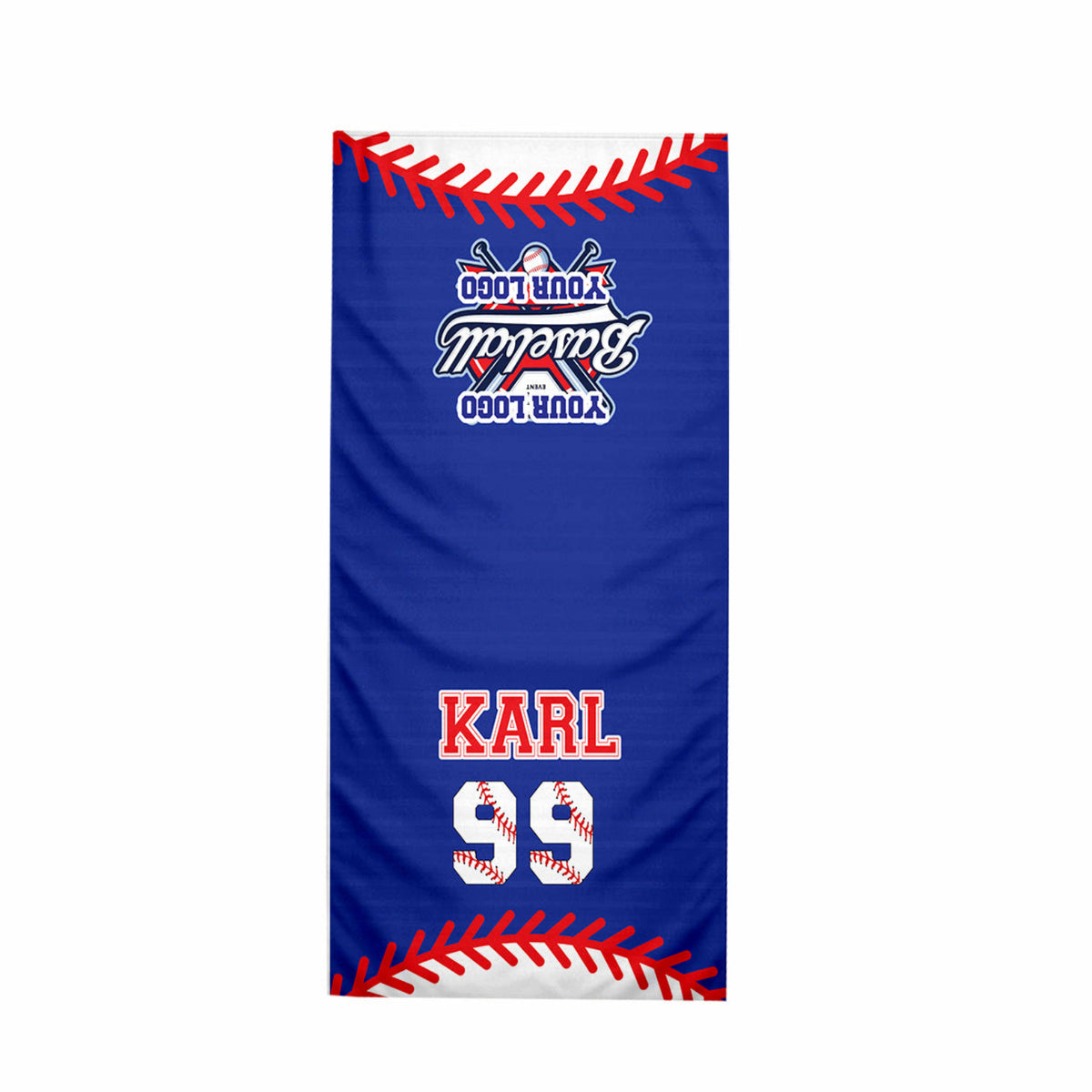Personalized Baseball Player Cooling Sports Towel | Name and Number