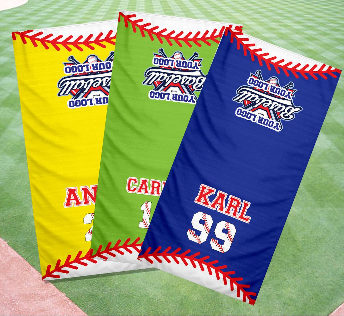 Personalized Baseball Player Cooling Sports Towel | Name and Number