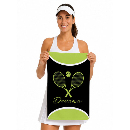 Personalized Tennis Towel | Custom Name Sports Gift