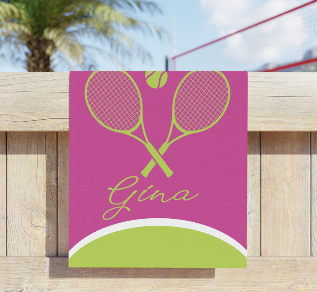 Personalized Tennis Towel | Custom Name Sports Gift