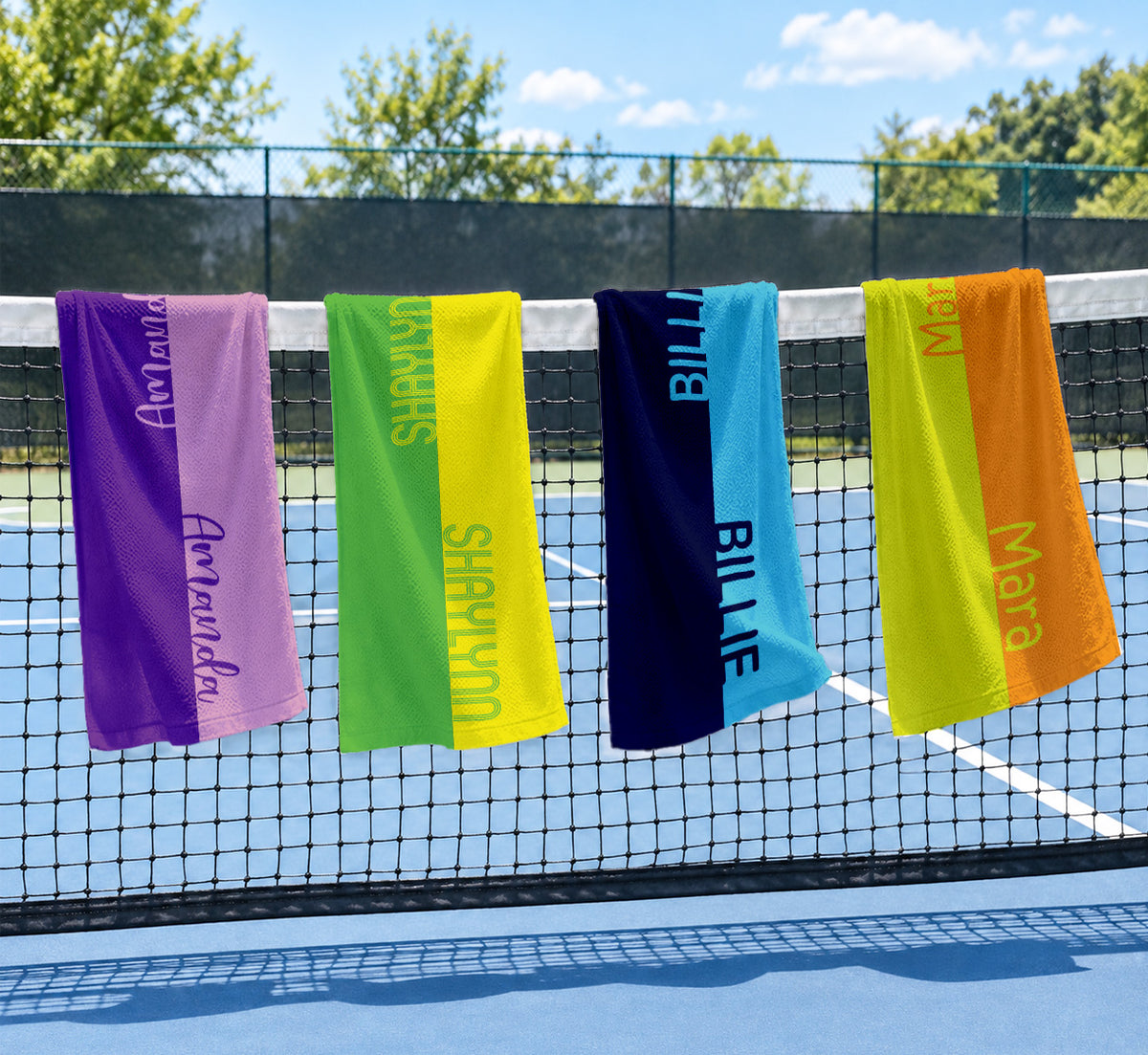Personalized Two-Tone Cooling Towel | Custom Name & Color Sports Towel