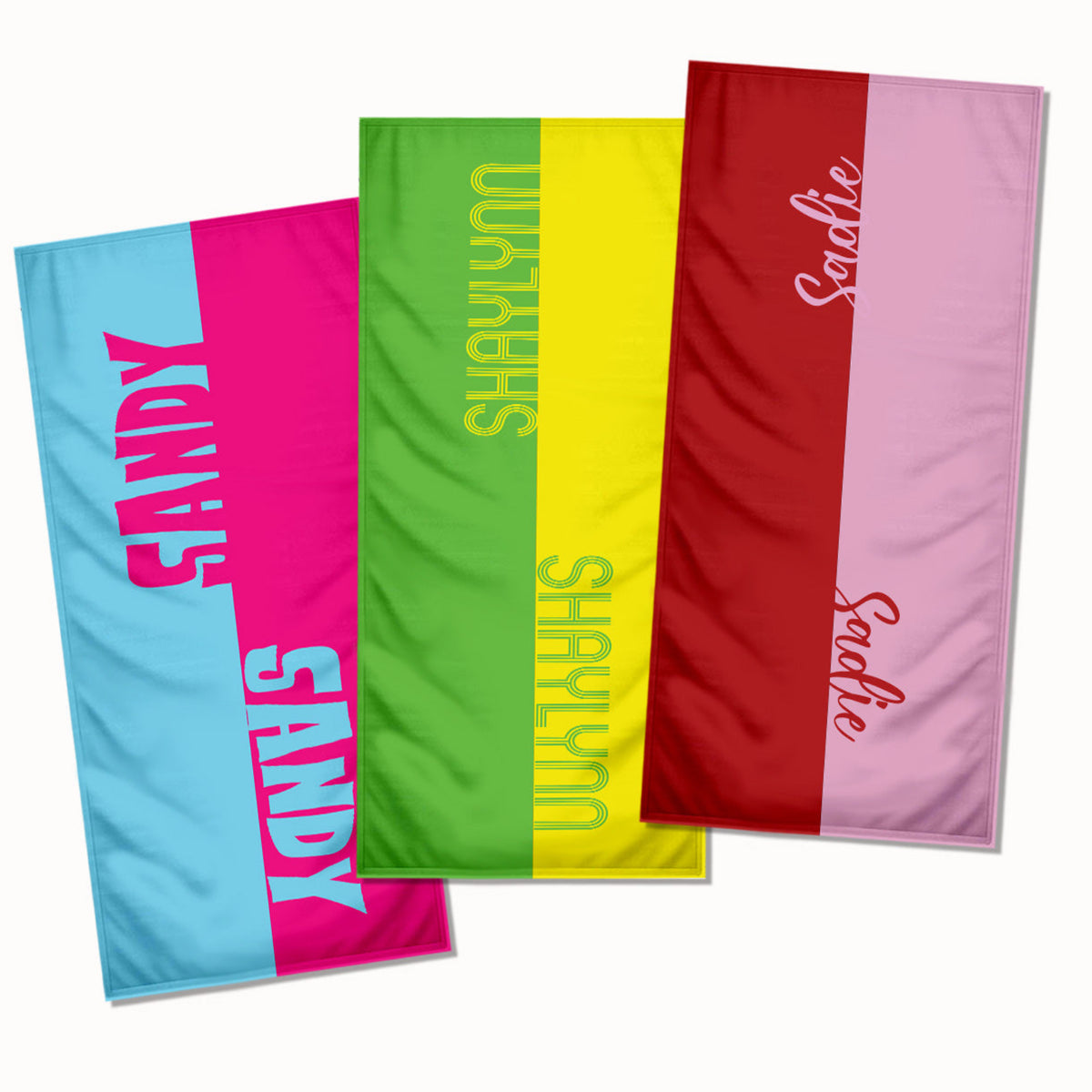 Personalized Two-Tone Cooling Towel | Custom Name & Color Sports Towel