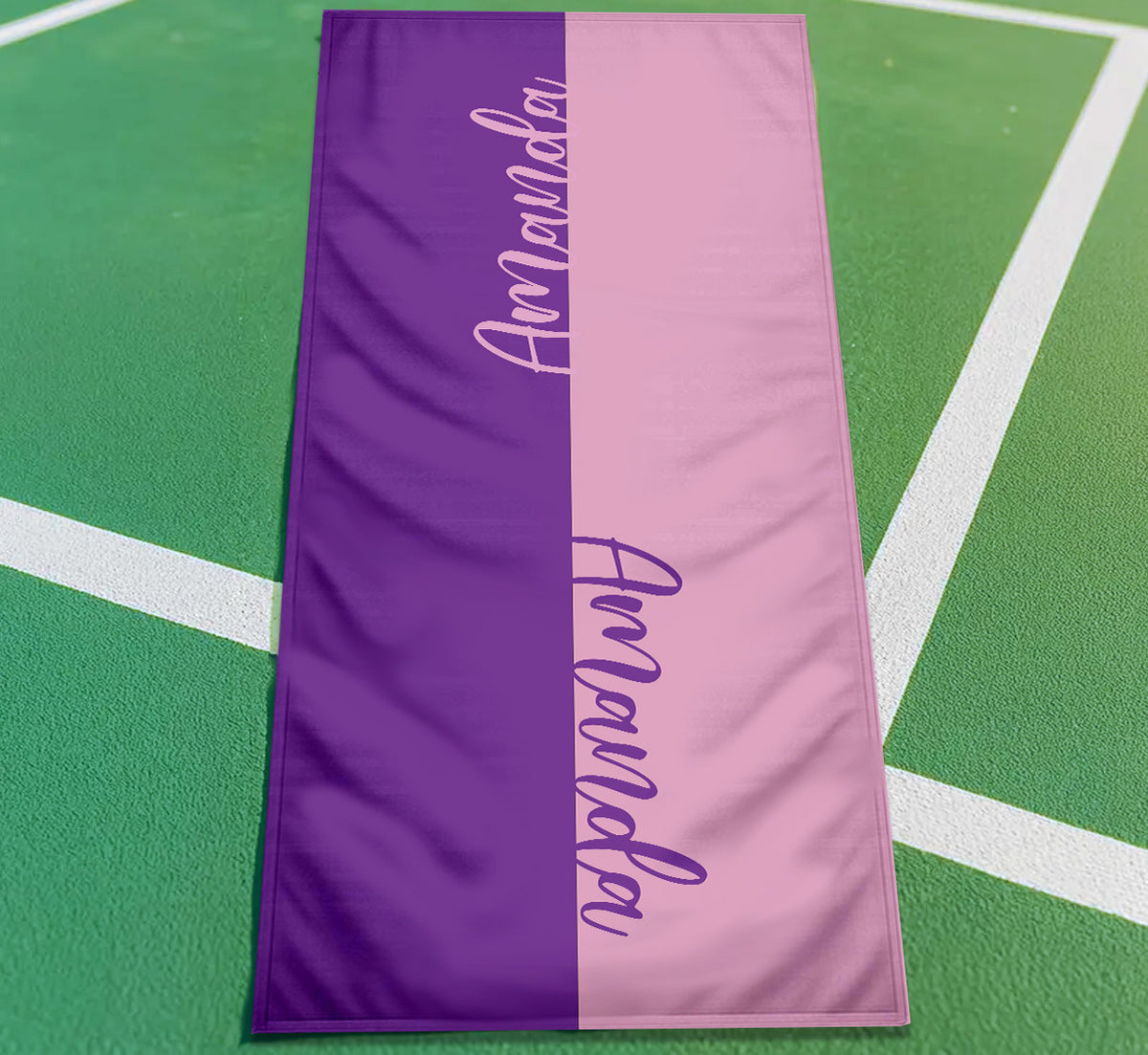 Personalized Two-Tone Cooling Towel | Custom Name & Color Sports Towel