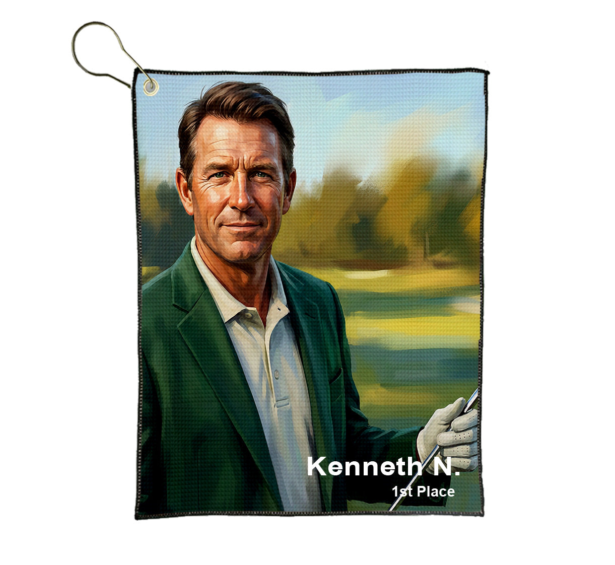 Custom Golf Towel | Personalized Logo & Text Waffle Towel