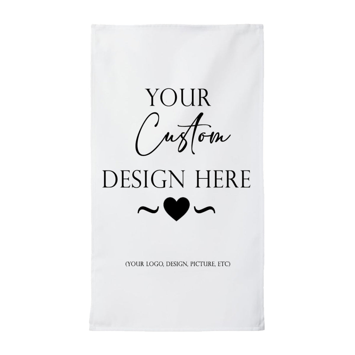 Custom Design Tea Towel | Upload Your Own Logo, Photo, or Text
