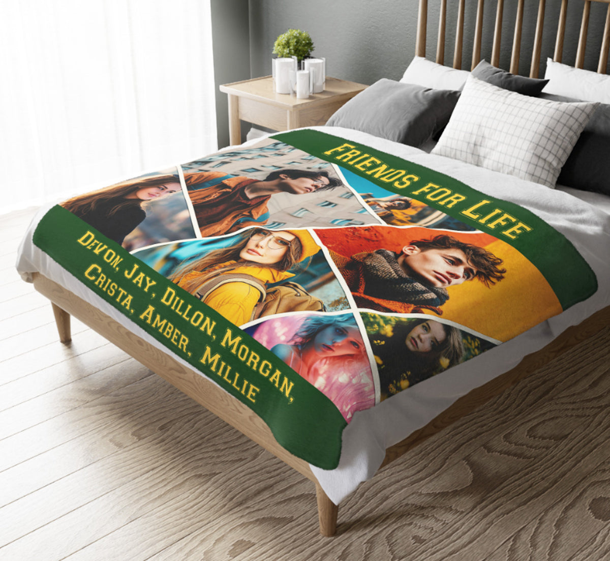 Custom Photo Collage Blanket | Personalized Group Photo Gift