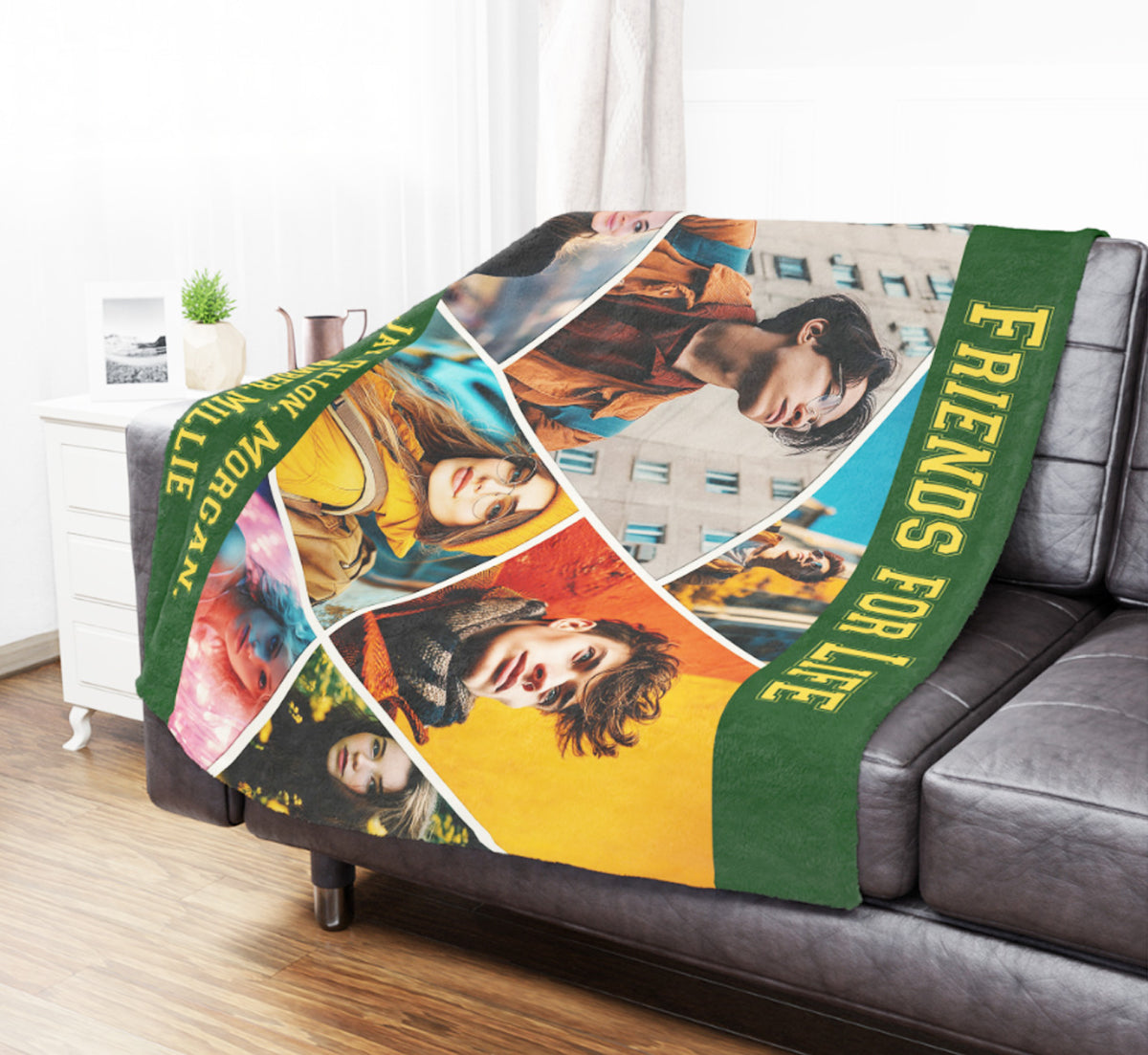 Custom Photo Collage Blanket | Personalized Group Photo Gift