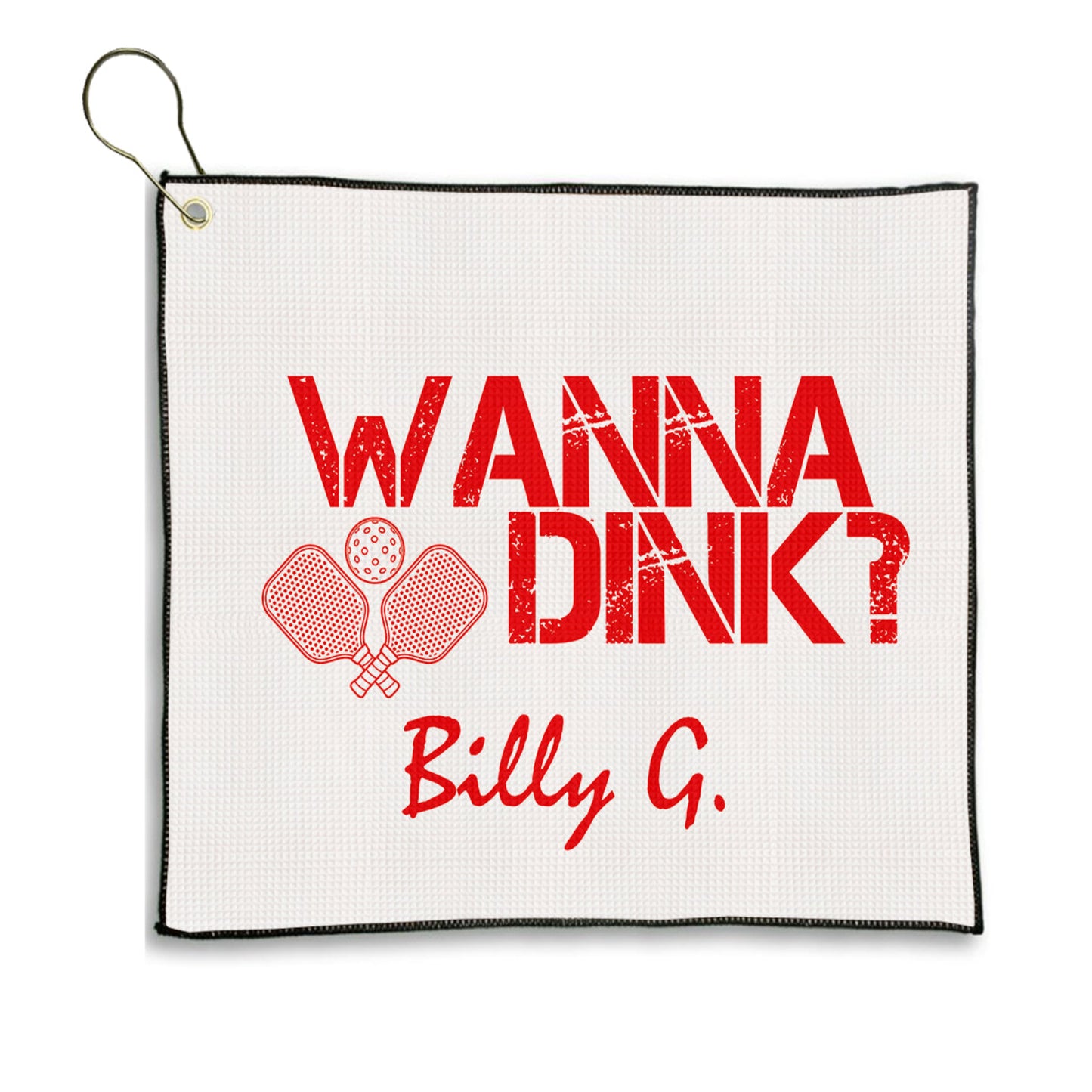 Personalized Pickleball Men's Wanna Dink Golf Towel