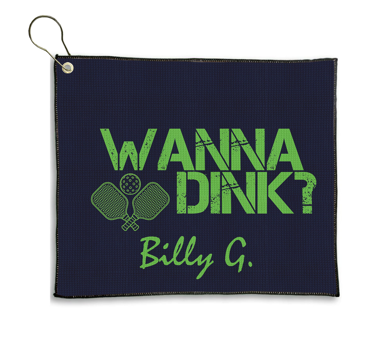 Personalized Pickleball Men's Wanna Dink Golf Towel