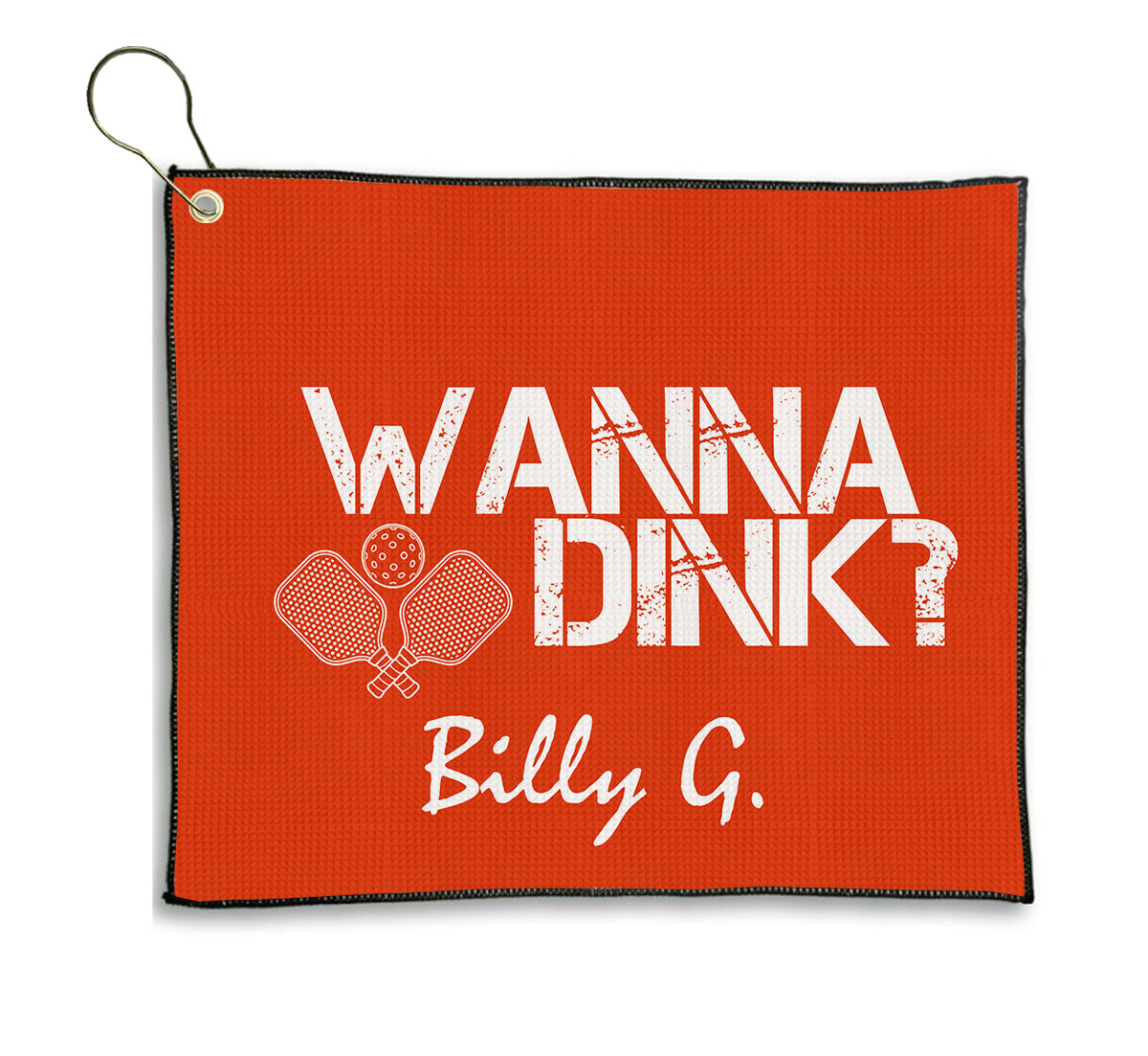 Personalized Pickleball Men's Wanna Dink Golf Towel