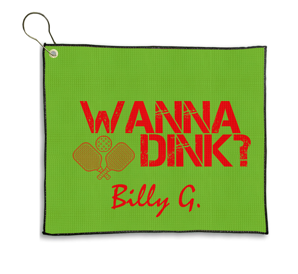Personalized Pickleball Men's Wanna Dink Golf Towel