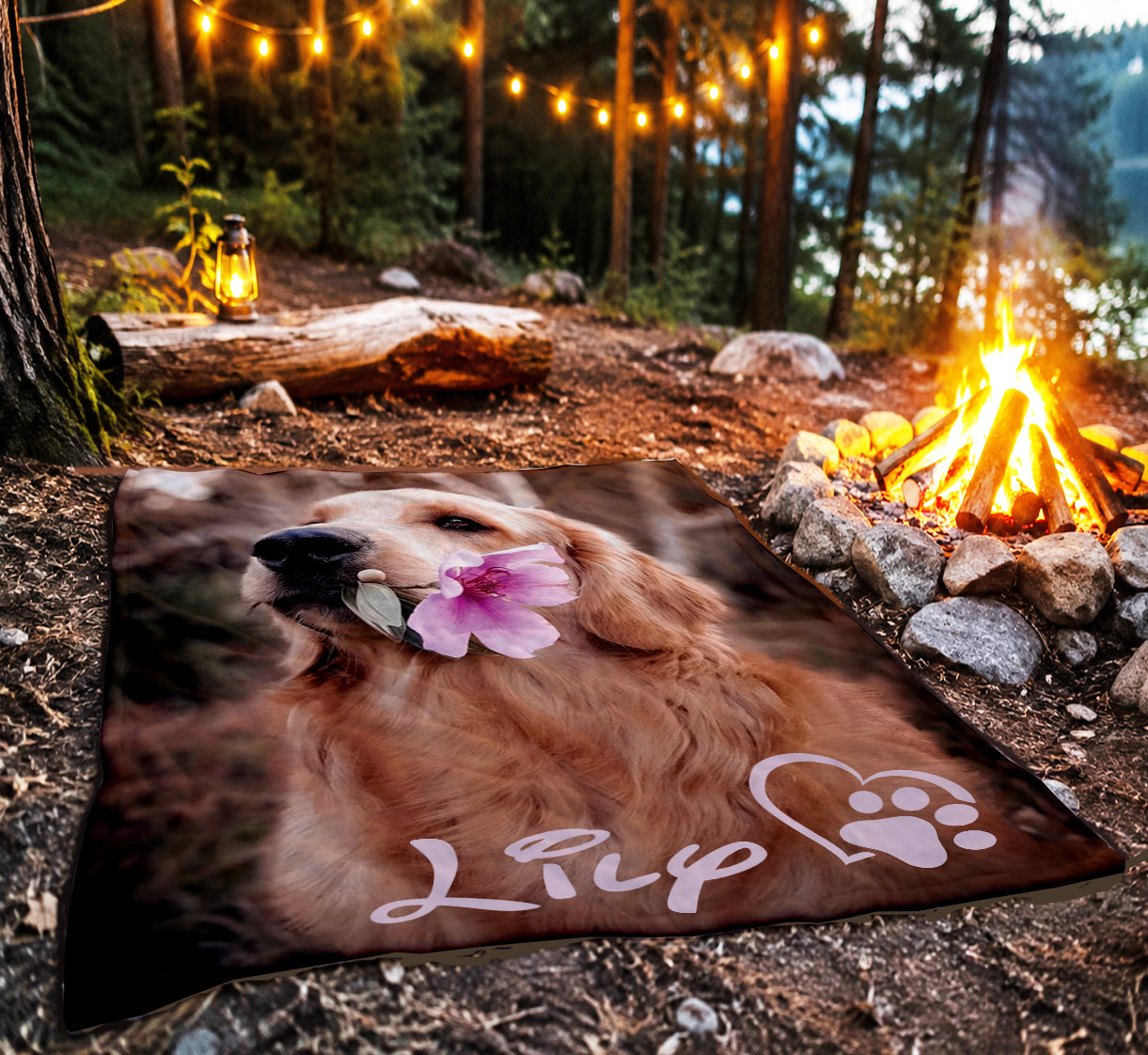 Personalized Pet Photo Blanket | Cat or Dog
