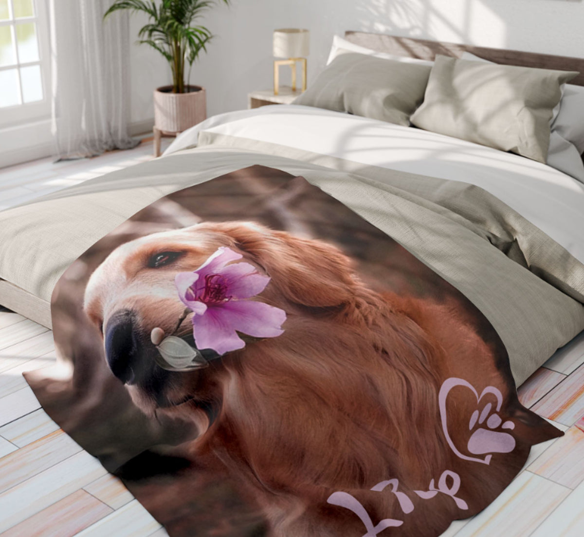 Personalized Pet Photo Blanket | Cat or Dog