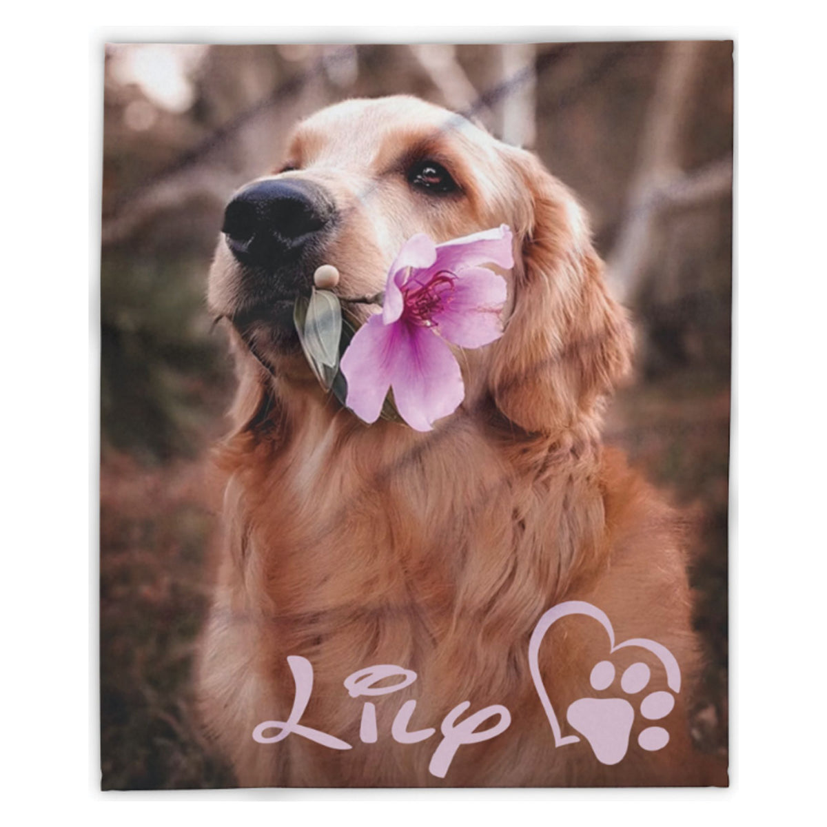 Personalized Pet Photo Blanket | Cat or Dog