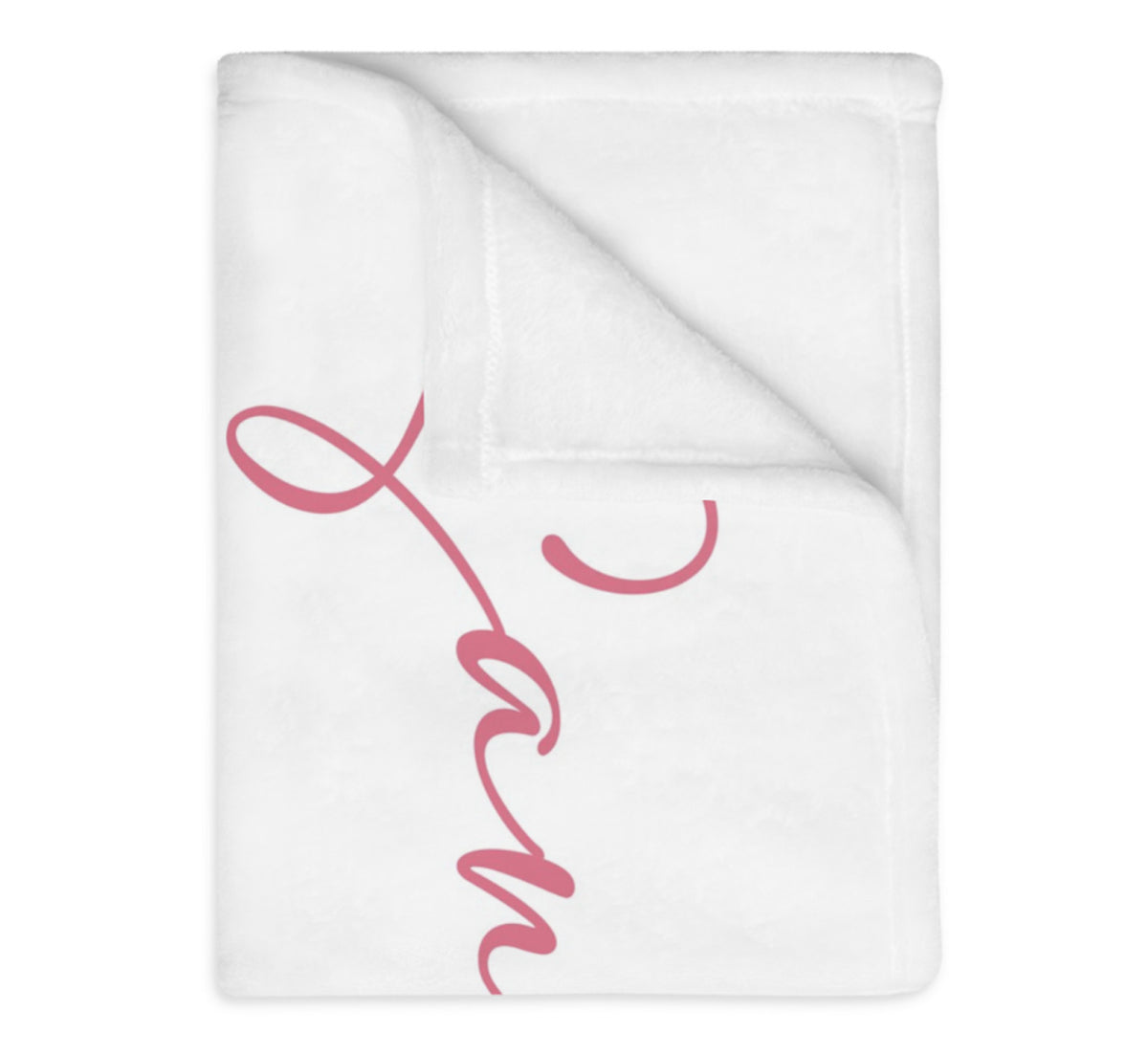 Personalized Wildflower Name Blanket, Custom Watercolor Floral Throw