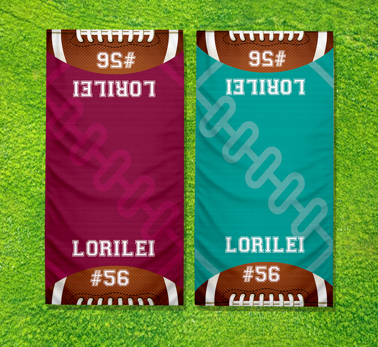 Personalized Football Player Cooling Sports Towel | Name and Number