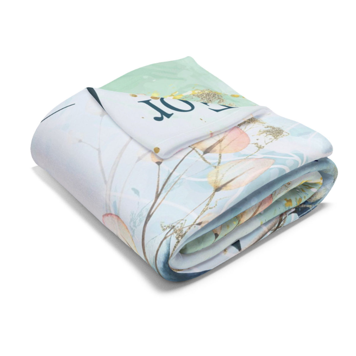 Personalized Bible Verse Scripture Blanket, John 3:16 Custom Name Throw, Christian Gift for Women
