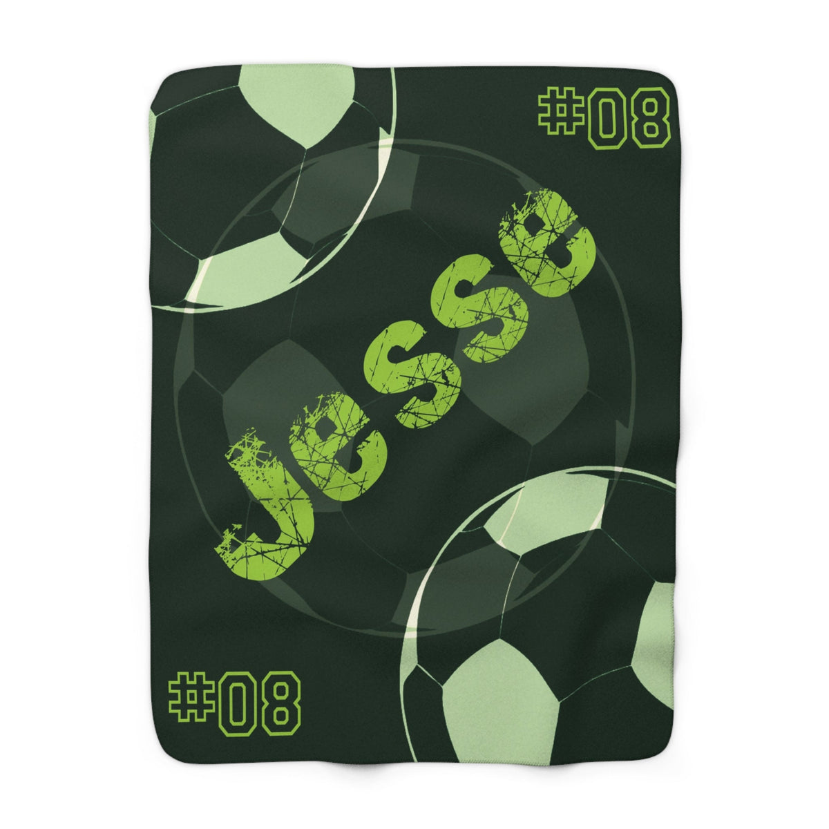 Personalized Sports Team Blanket with Custom Name and Number