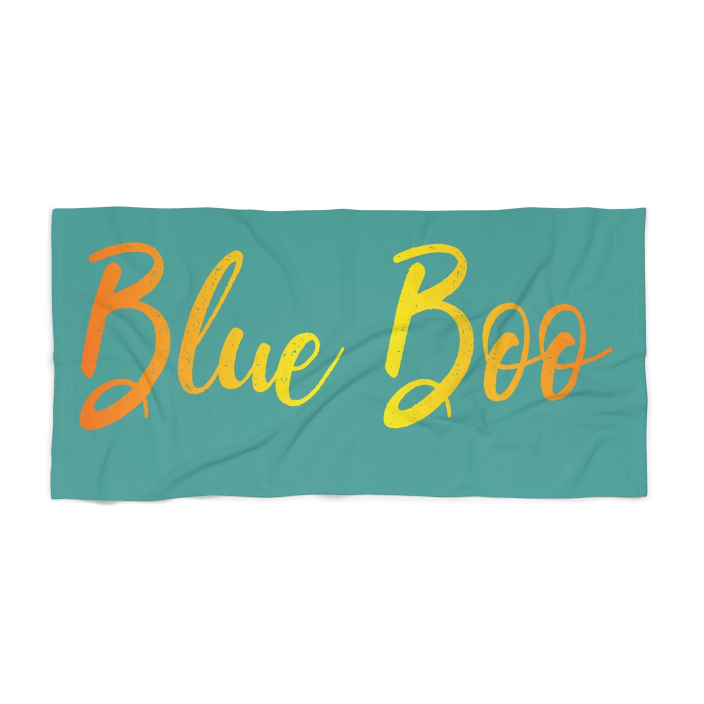 Personalized Script Name Beach Towel | Custom Gold Foil Style Towel