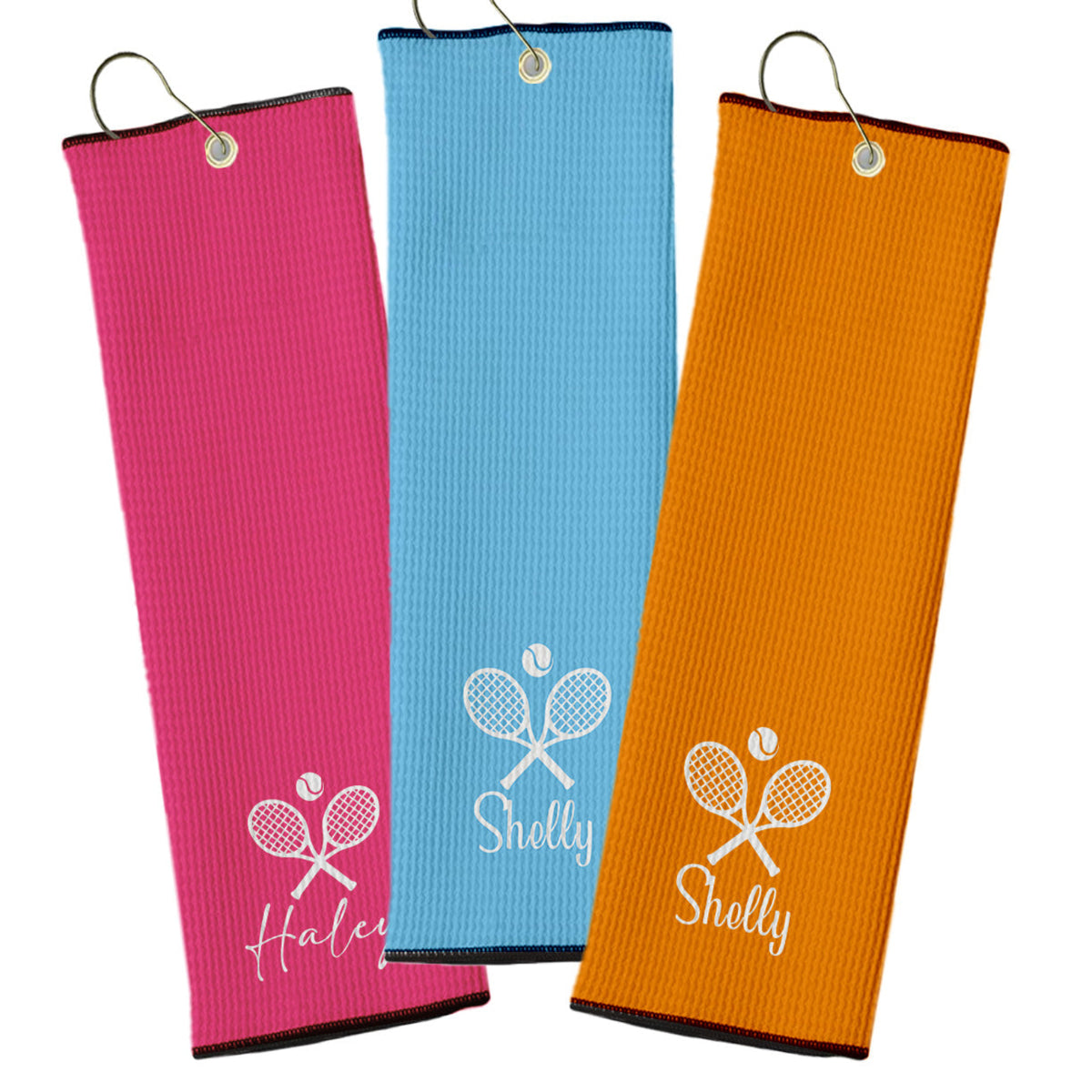 Custom Golf Personalized Tennis Towel | Custom Waffle Weave Towel with Name