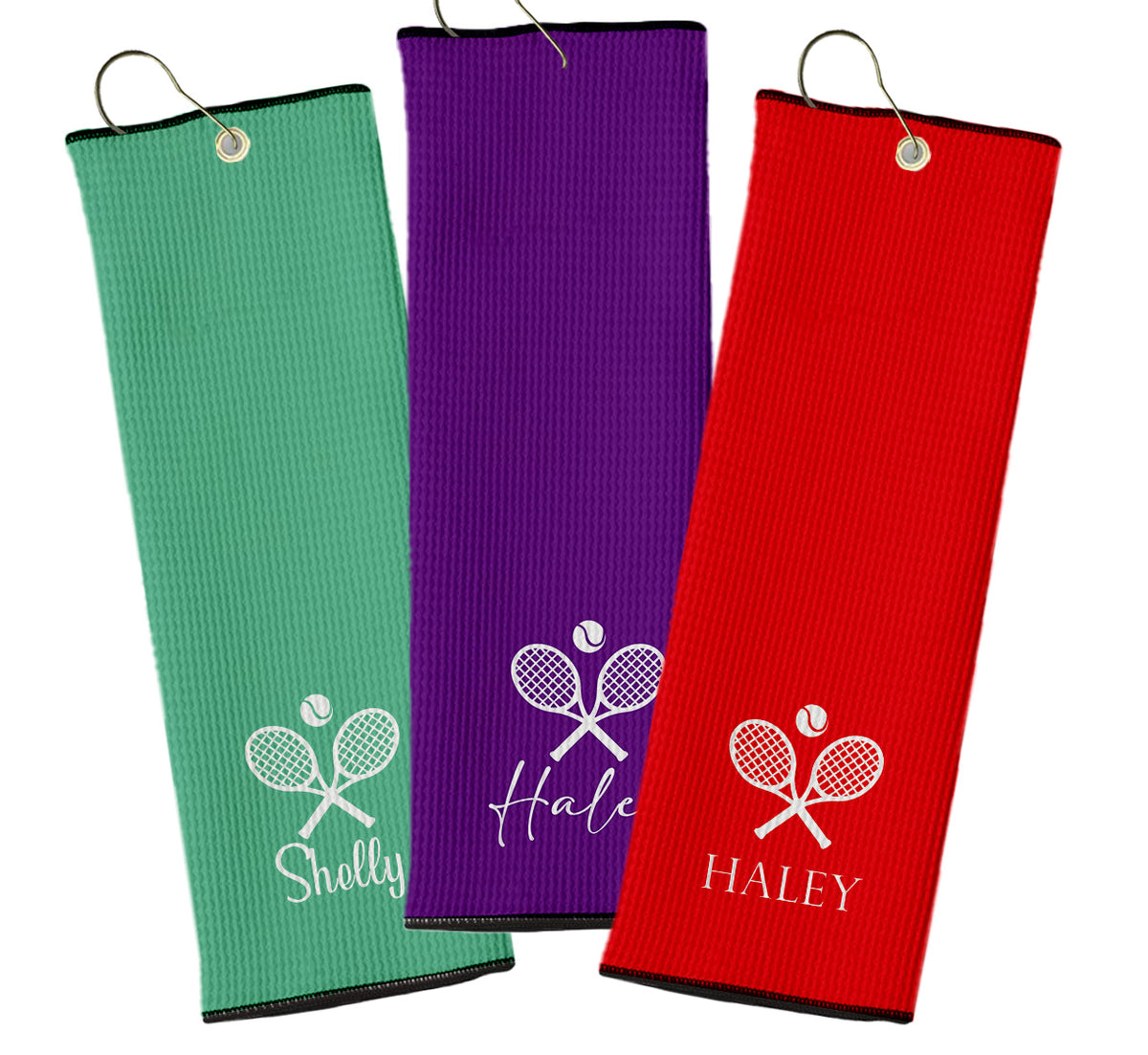 Custom Golf Personalized Tennis Towel | Custom Waffle Weave Towel with Name