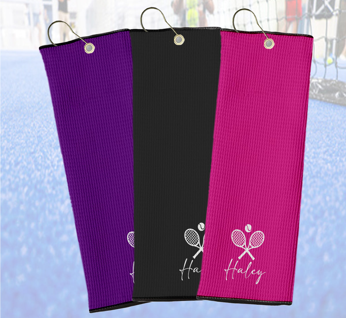 Custom Golf Personalized Tennis Towel | Custom Waffle Weave Towel with Name