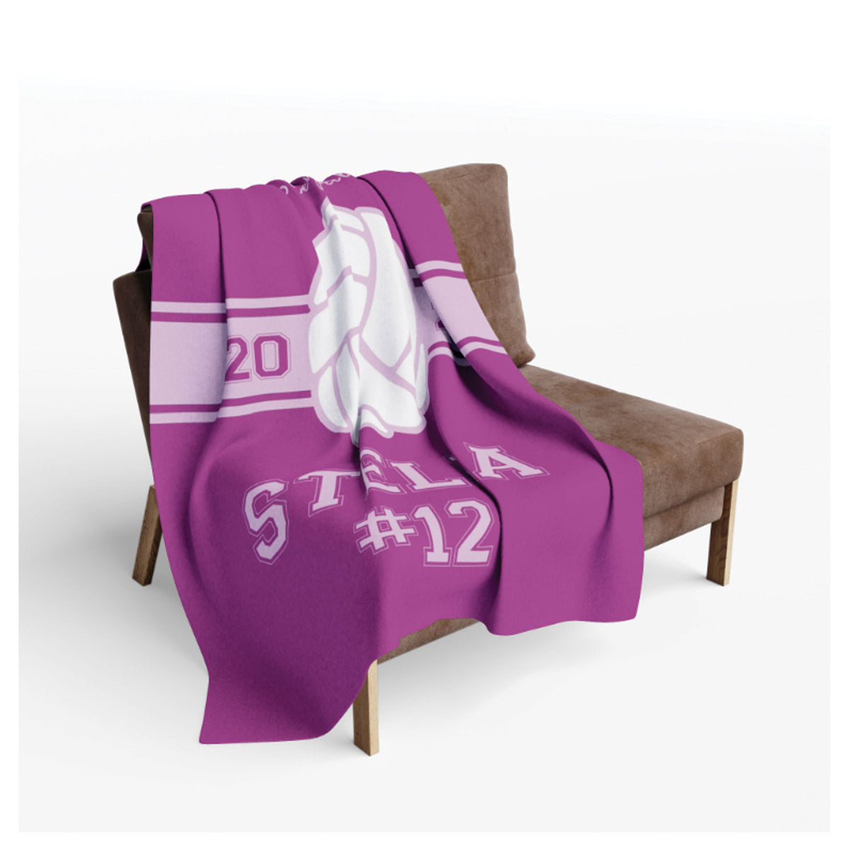 Personalized Volleyball Blanket with Name and Number, Gift for Girl Volleyball Players