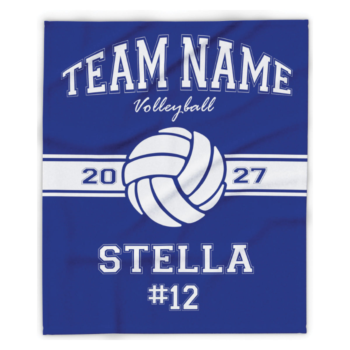 Personalized Volleyball Blanket with Name and Number, Gift for Girl Volleyball Players