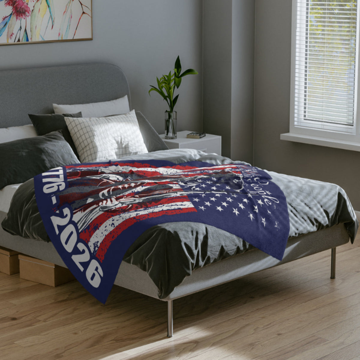 We The People Blanket | 1776-2026 America 250th Anniversary | Custom Name