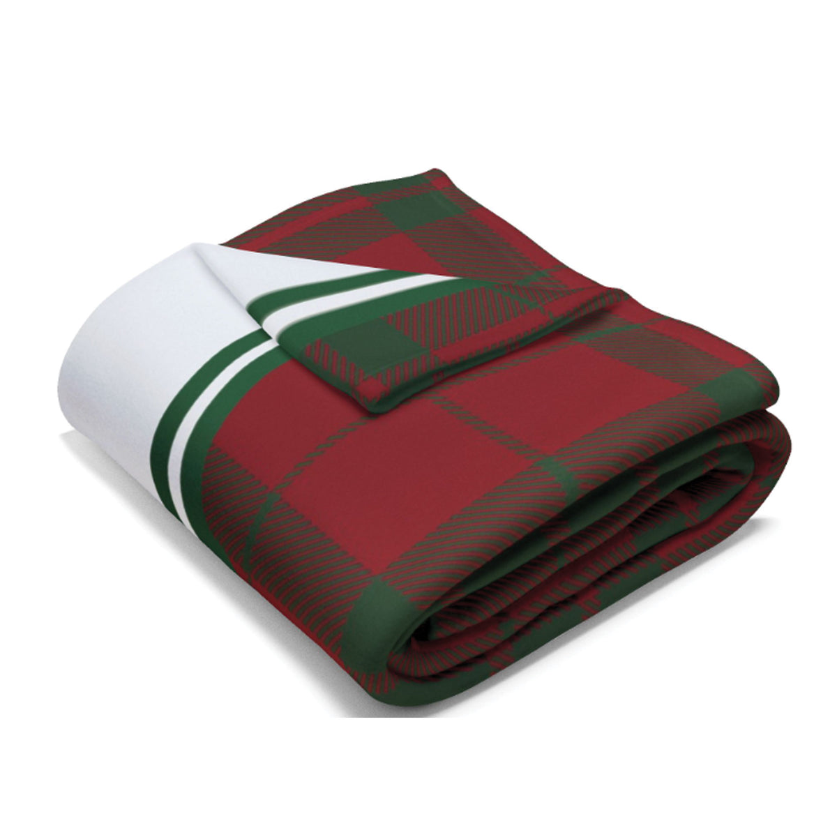 Personalized Family Name Christmas Tree Blanket