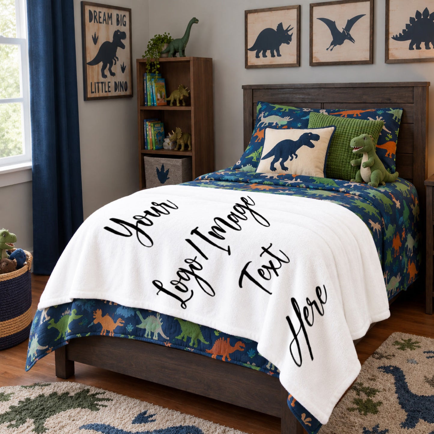 Custom Photo Blanket | Personalized Logo & Text Throw Gift