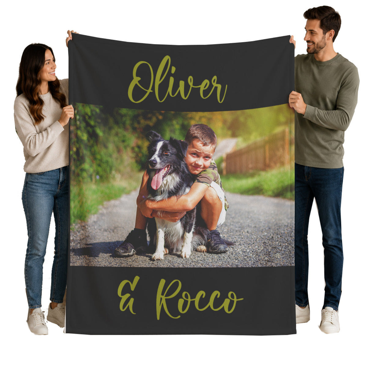 Custom Photo Blanket | Personalized Logo & Text Throw Gift